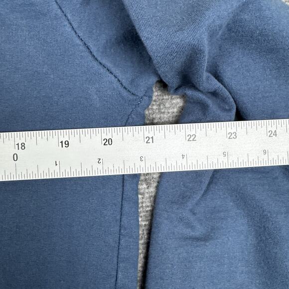 Quiksilver Hoodie Women’s Large Blue Spell Out Pullover‎ Surf Skate Sweatshirt - Picture 8 of 10